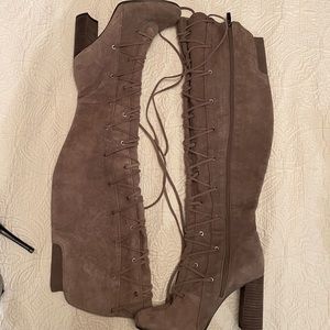 Vince Camuto Gray High knee boots *brand new*